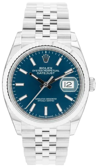 Rolex Datejust 36 126234 36mm Stainless steel Blue