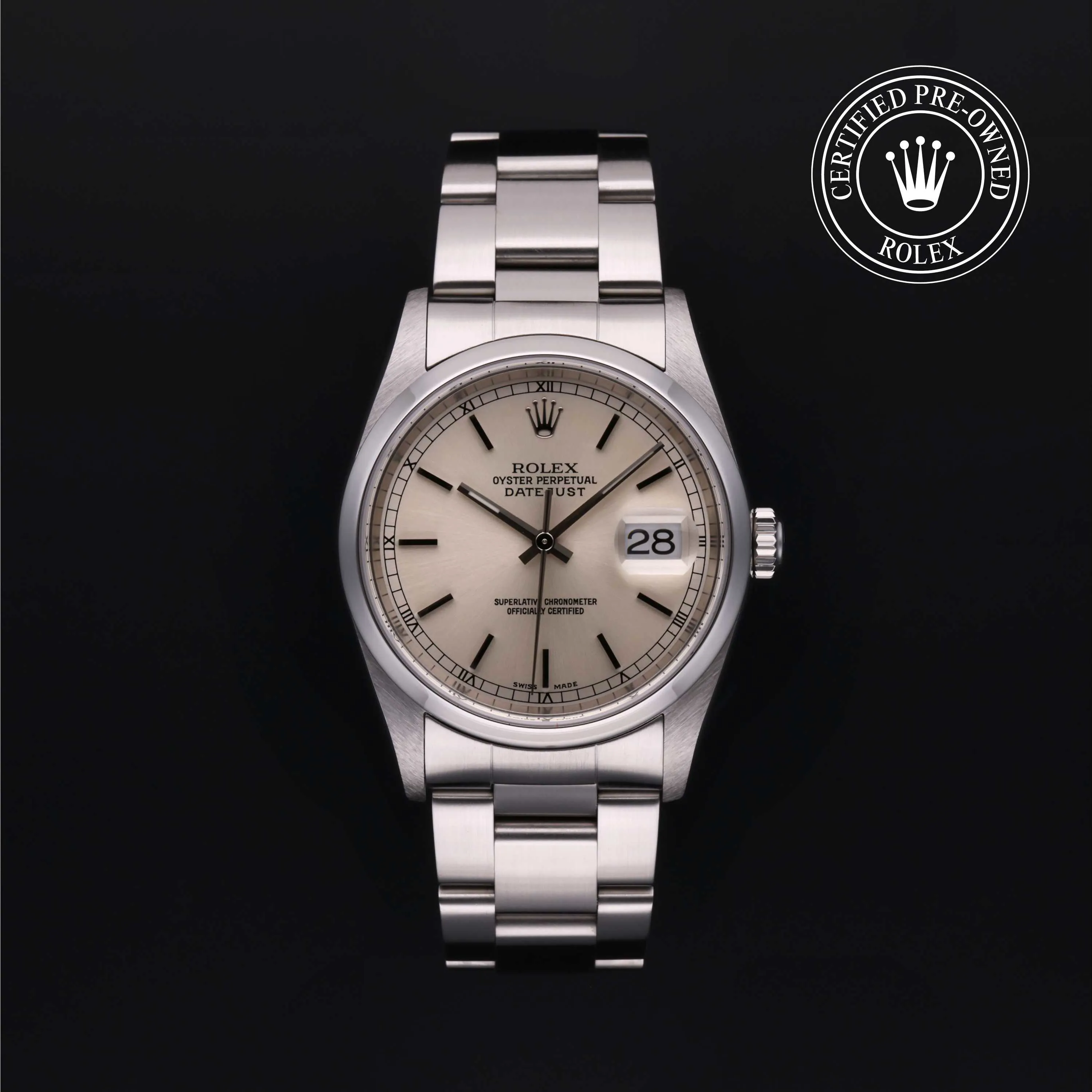 Rolex Datejust 36 16200 36mm Stainless steel Silver