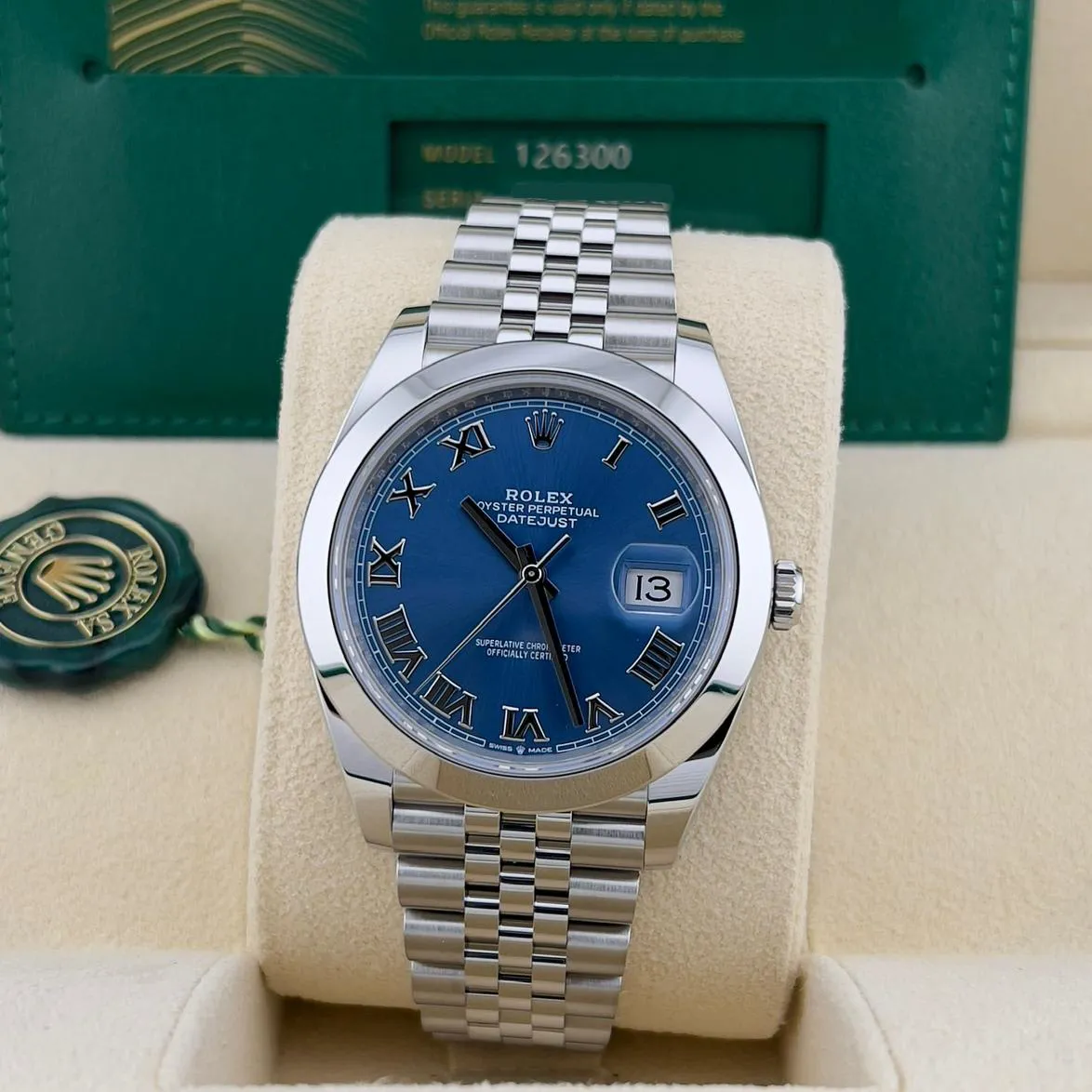 Rolex Datejust 41 126300-0018 41mm Oystersteel Blue 1