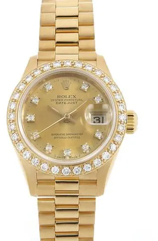 Rolex Datejust 69138G 26mm Yellow gold Champagne