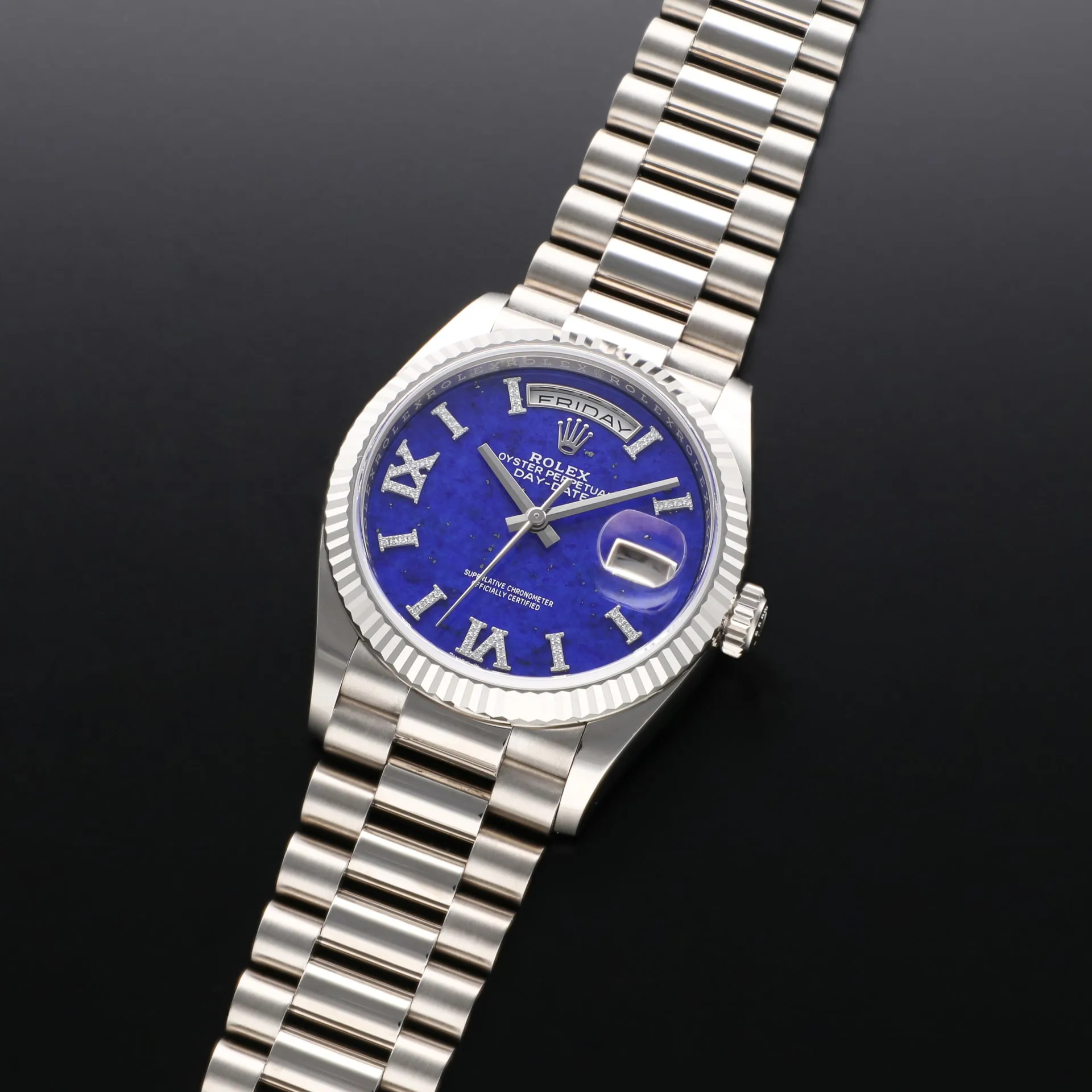 Rolex Day-Date 36 128239 36mm White gold Blue 1