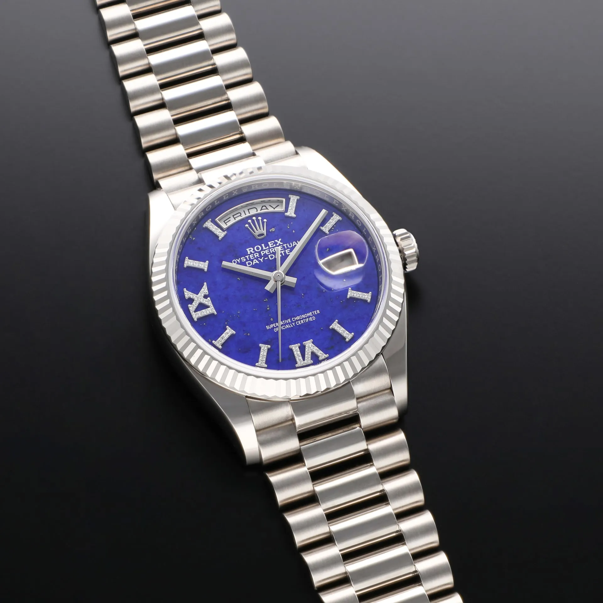 Rolex Day-Date 36 128239 36mm White gold Blue 2