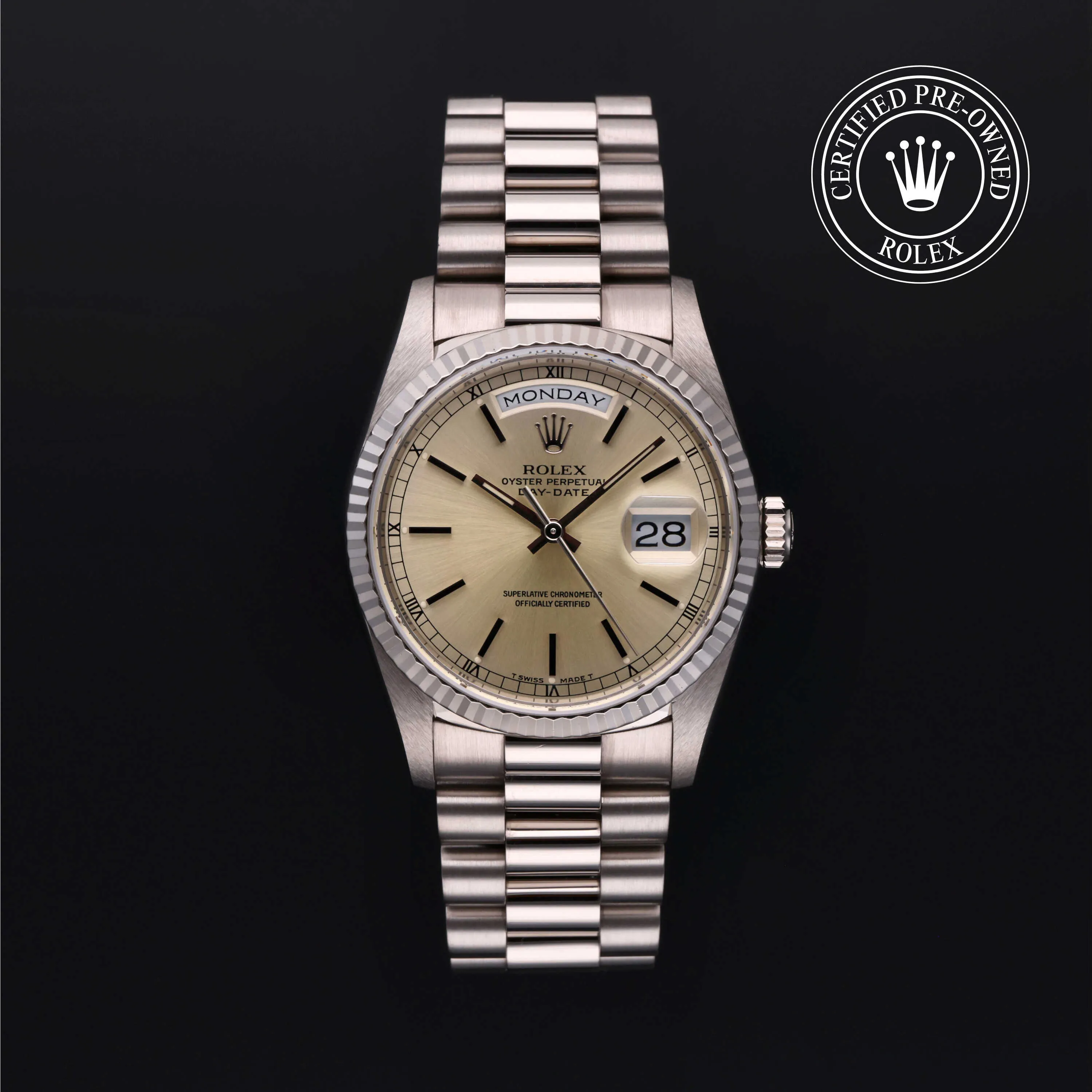 Rolex Day-Date 36 18239 36mm White gold Silver