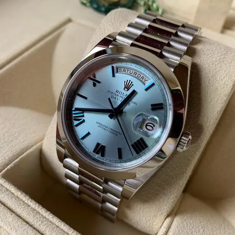 Rolex Day-Date 40 228206 40mm Platinum Blue