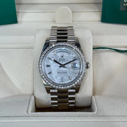 Rolex Day-Date 40 228349RBR 40mm White gold Silver