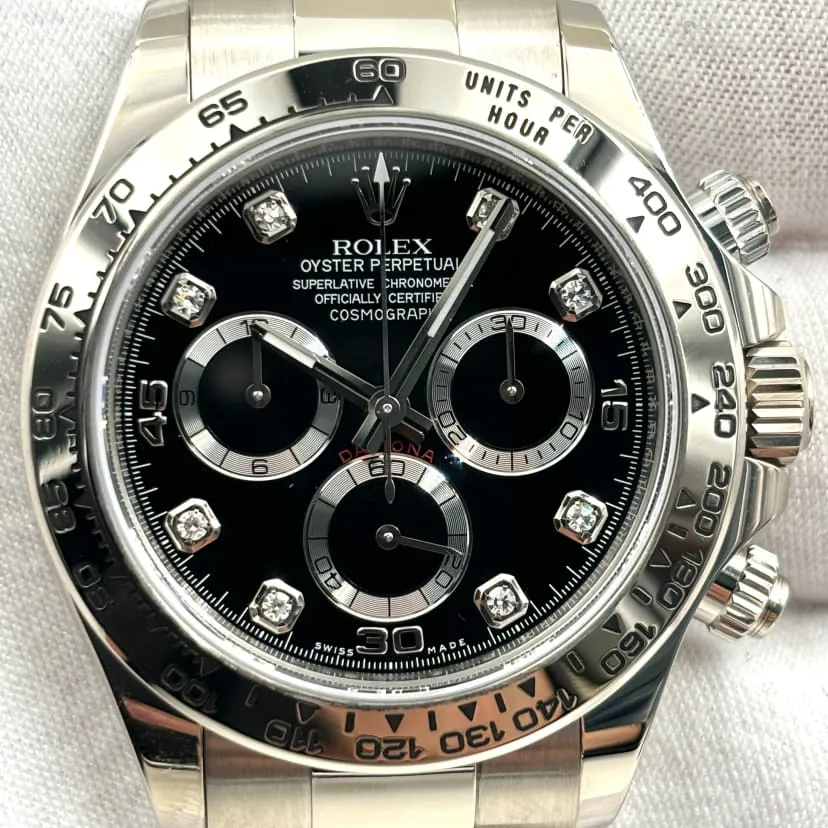 Rolex Daytona 116509-0055 40mm White gold Black