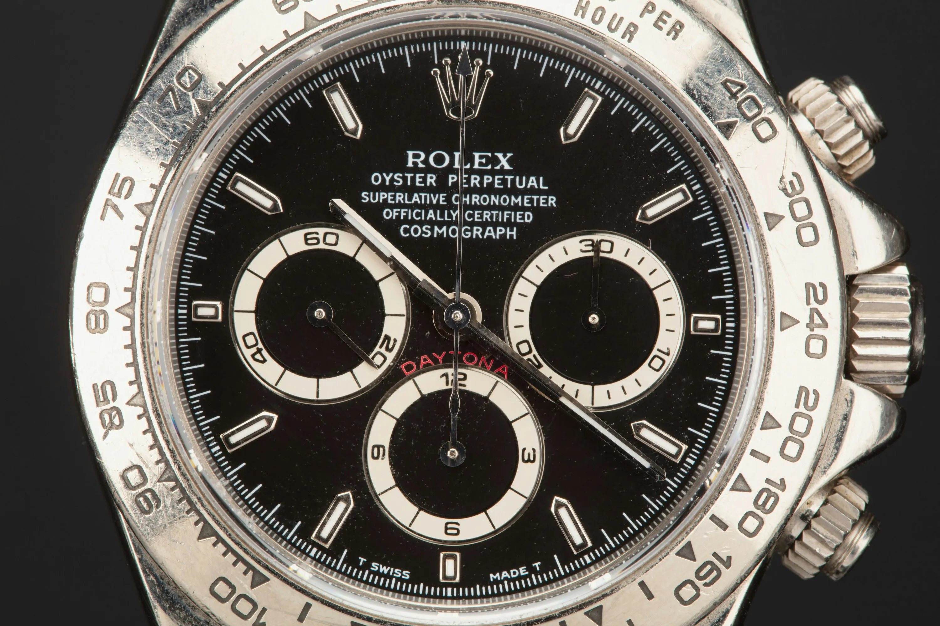 Rolex Daytona 16519 40mm White gold Black 1