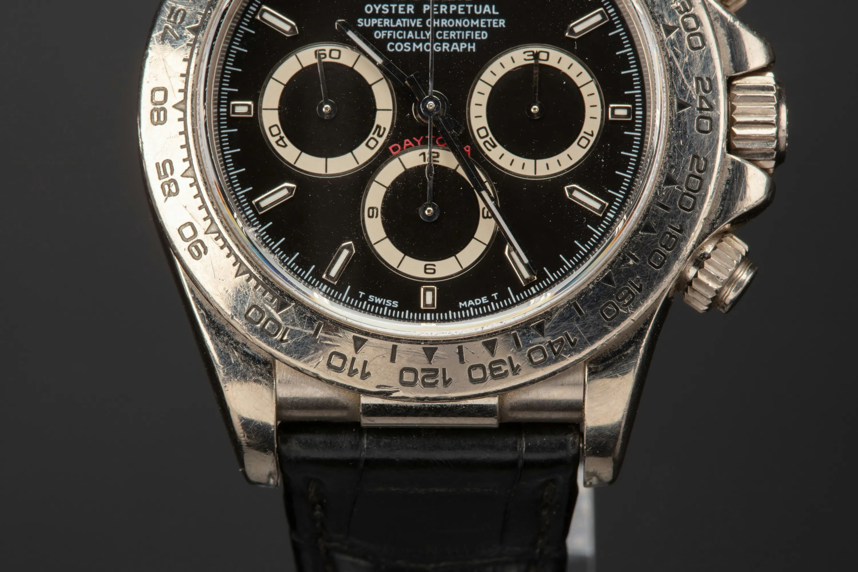 Rolex Daytona 16519 40mm White gold Black 2