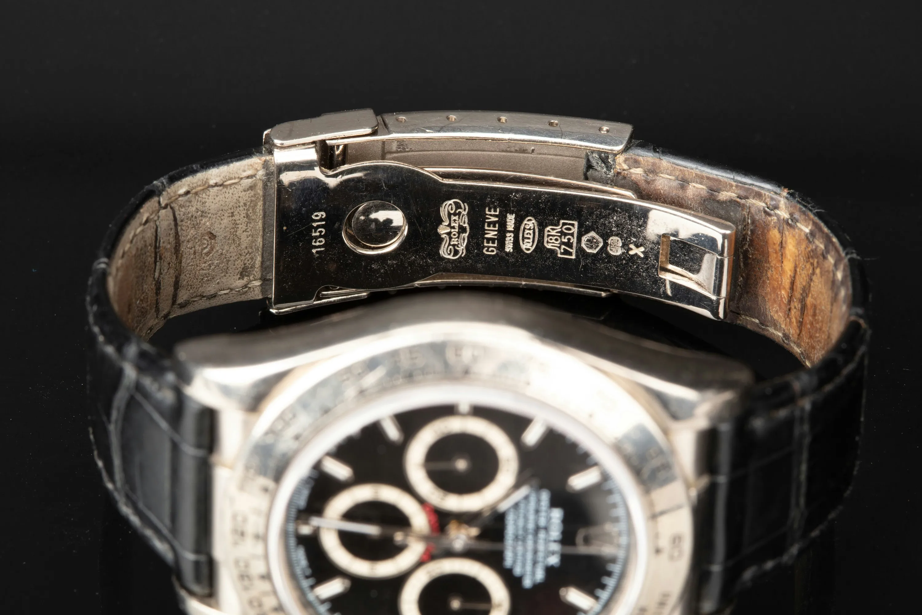 Rolex Daytona 16519 40mm White gold Black 14