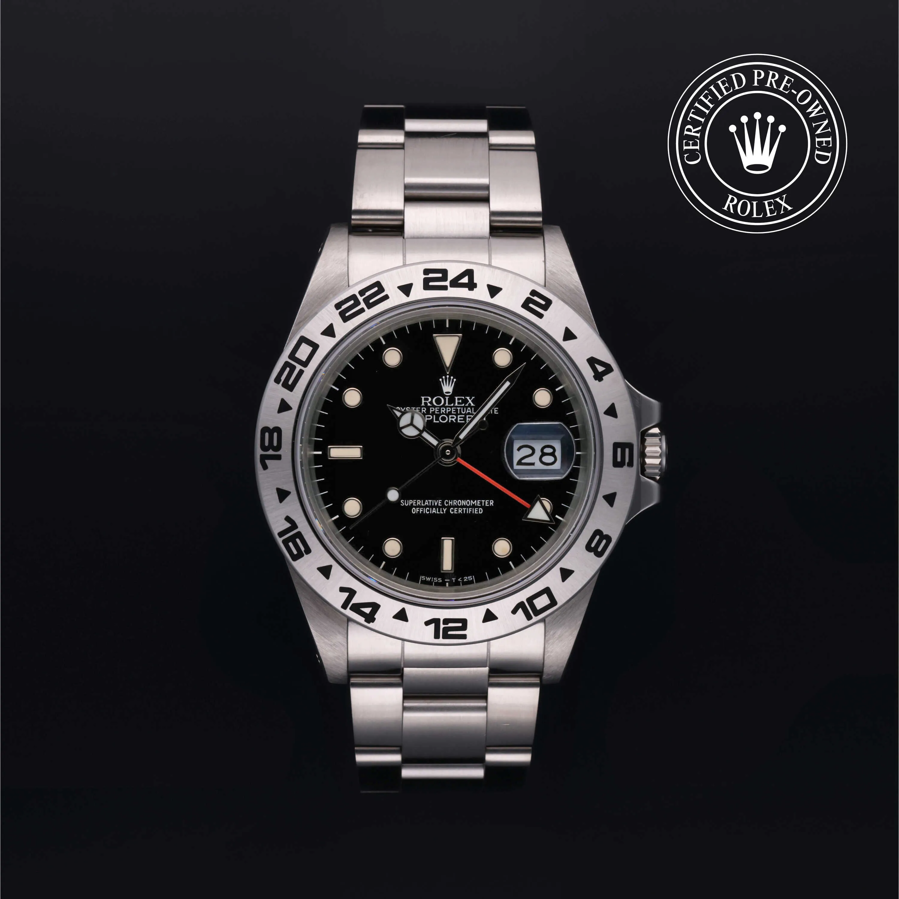 Rolex Explorer II 16550 40mm Stainless steel Black