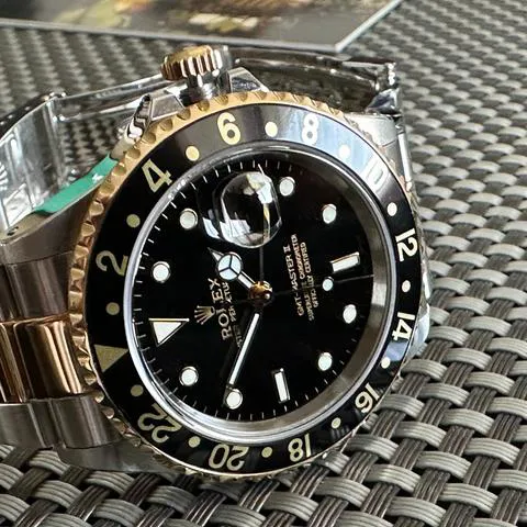 Rolex GMT-Master II 16713 40mm Yellow gold and Stainless steel Black 1