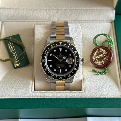 Rolex GMT-Master II 16713 40mm Yellow gold and Stainless steel Black 3