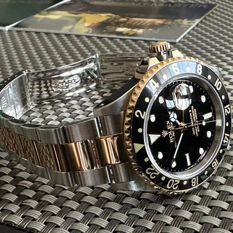 Rolex GMT-Master II 16713 40mm Yellow gold and Stainless steel Black 19