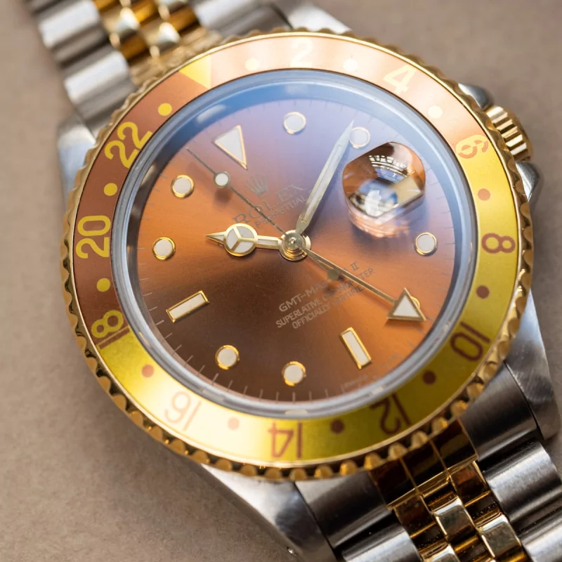 Rolex GMT-Master II 16713 40mm Yellow gold and Stainless steel Brown 3