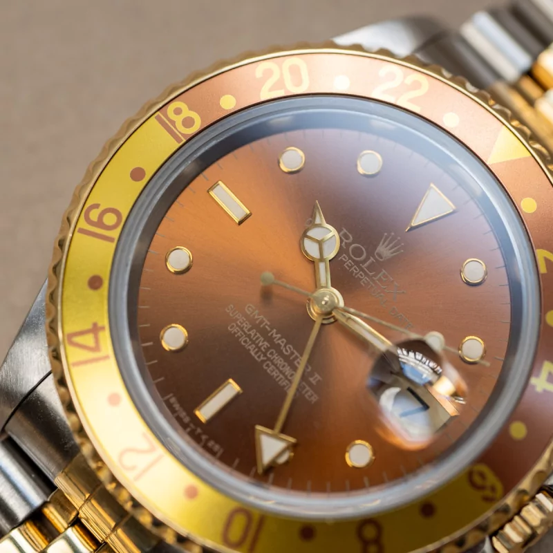 Rolex GMT-Master II 16713 40mm Yellow gold and Stainless steel Brown 4