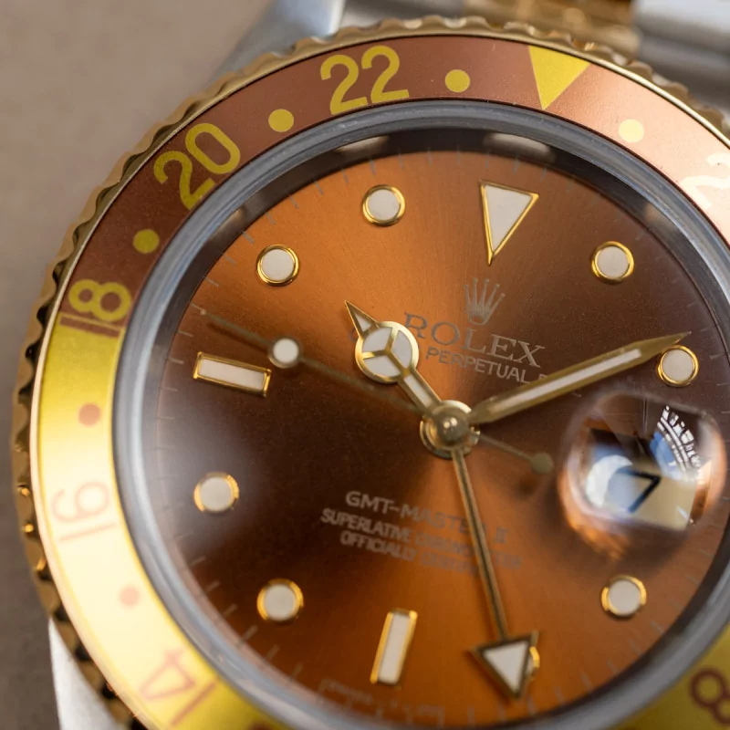 Rolex GMT-Master II 16713 40mm Yellow gold and Stainless steel Brown 5