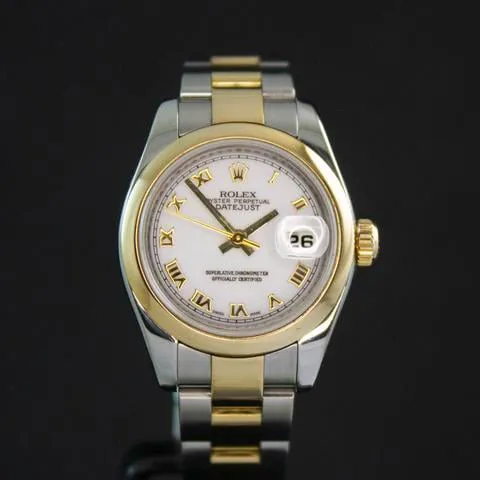 Rolex Lady-Datejust 179163 26mm Yellow gold and Stainless steel White