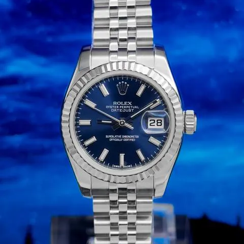 Rolex Lady-Datejust 179174 26mm Stainless steel Blue