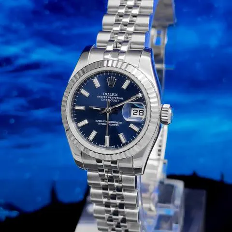 Rolex Lady-Datejust 179174 26mm Stainless steel Blue 1