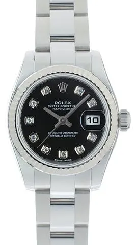 Rolex Lady-Datejust 179174G 26mm Yellow gold and Stainless steel Black