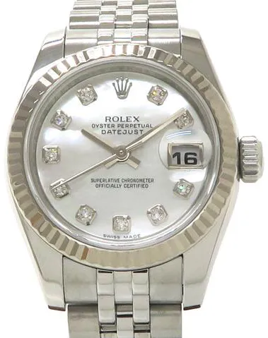 Rolex Lady-Datejust 179174NG 26mm Stainless steel Mother-of-pearl