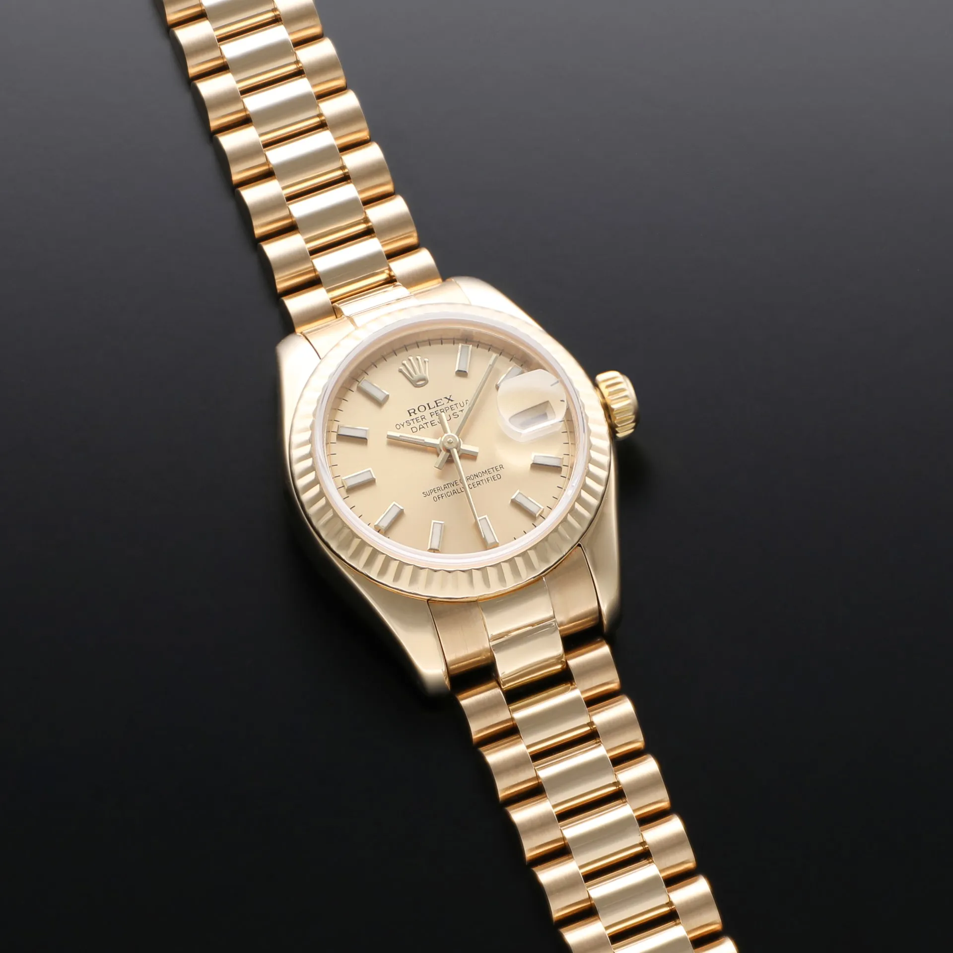 Rolex Lady-Datejust 179178 26mm Yellow gold Champagne 2