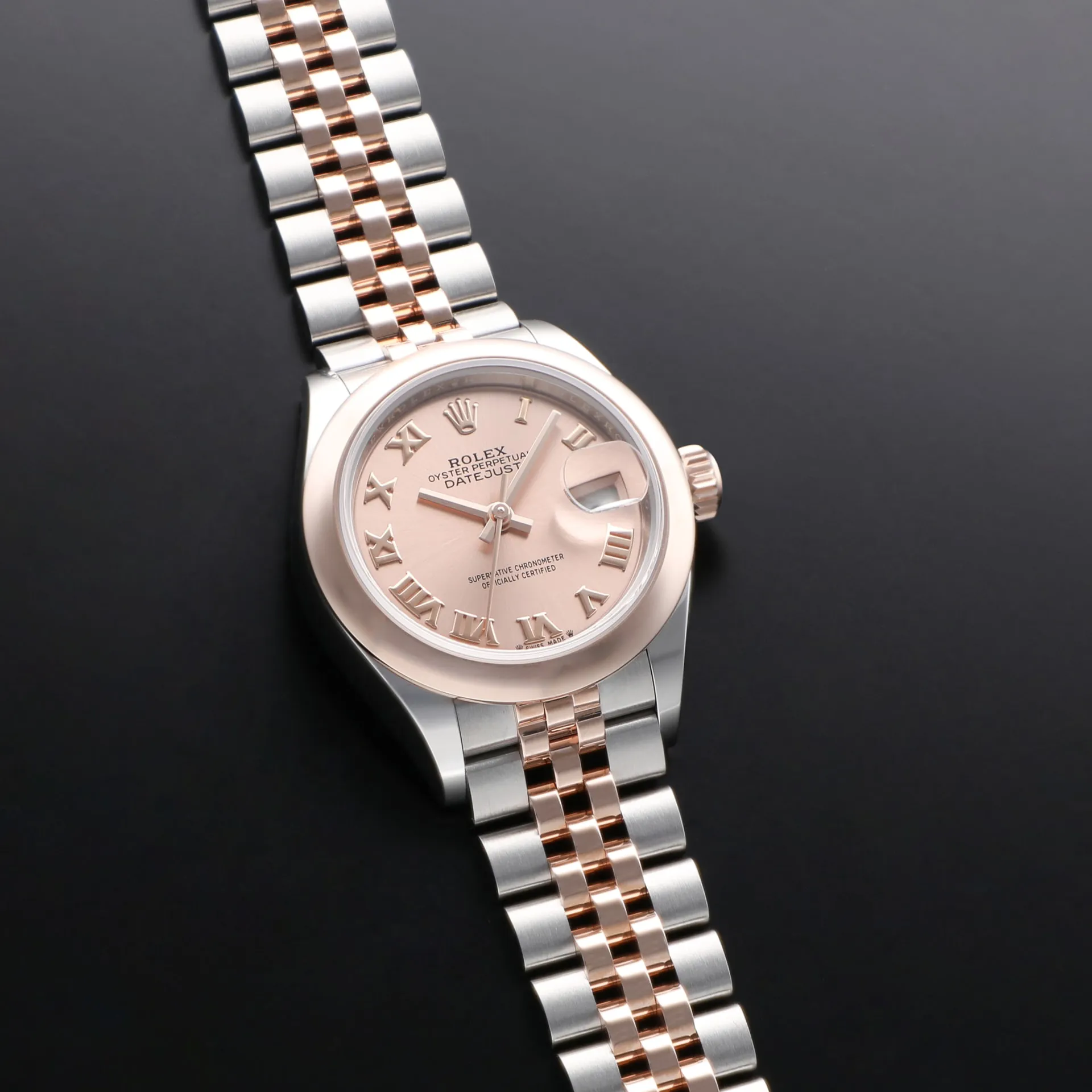 Rolex Lady-Datejust 279161-0001 28mm Rose gold and Stainless steel Pink 2