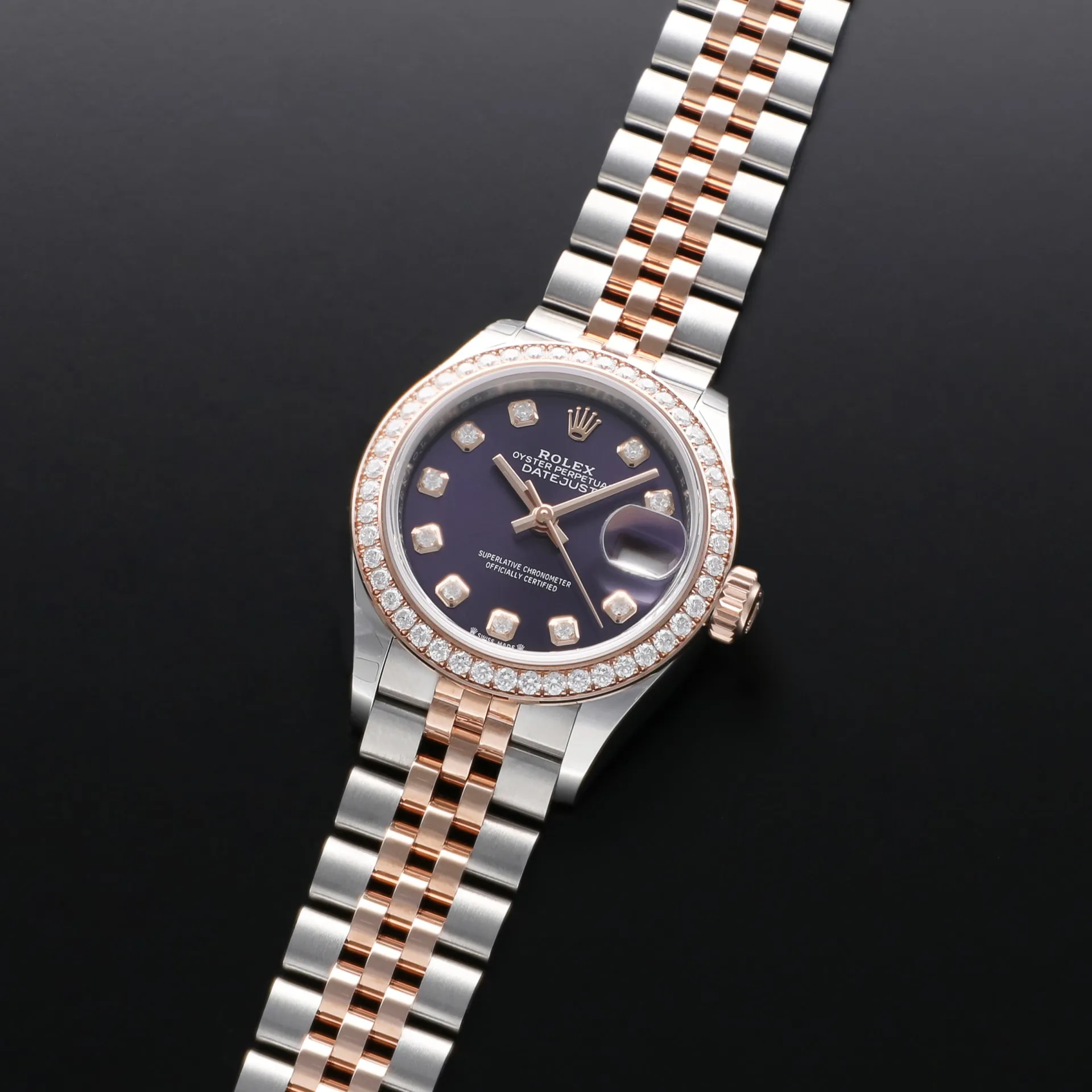 Rolex Lady-Datejust 279381RBR-0015 28mm Oystersteel and Everose gold Purple 1