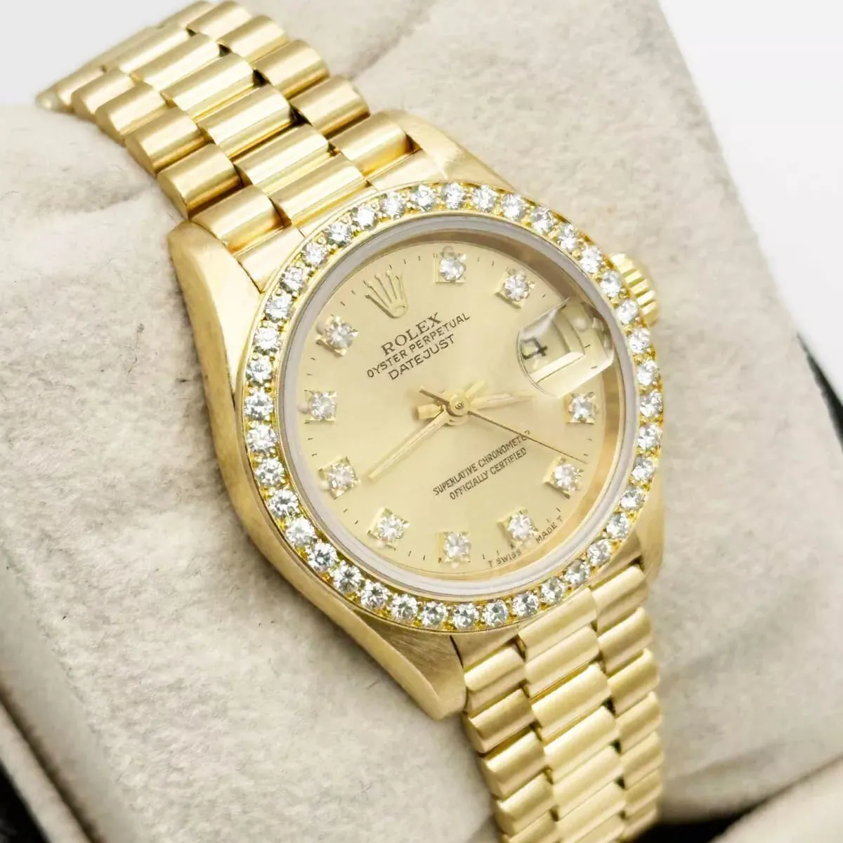 Rolex Lady-Datejust 69138 26mm Yellow gold Champagne 2