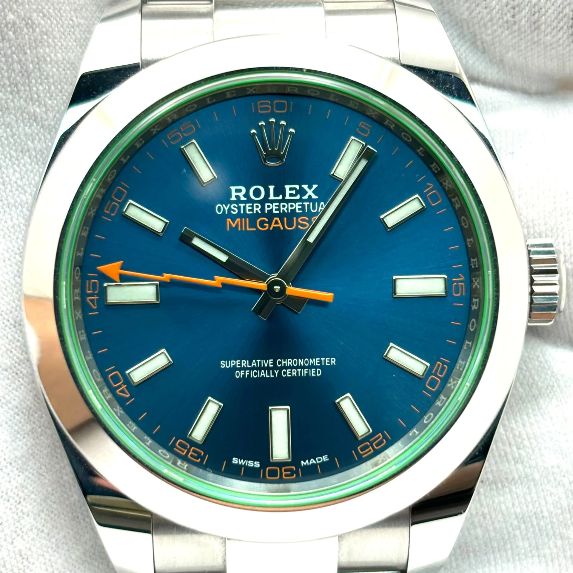 Rolex Milgauss 116400GV-0002 40mm Stainless steel Blue