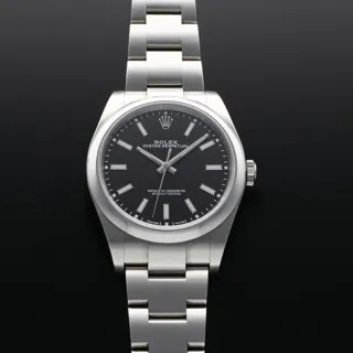 Rolex Oyster Perpetual 114300-0005 Stainless steel Black