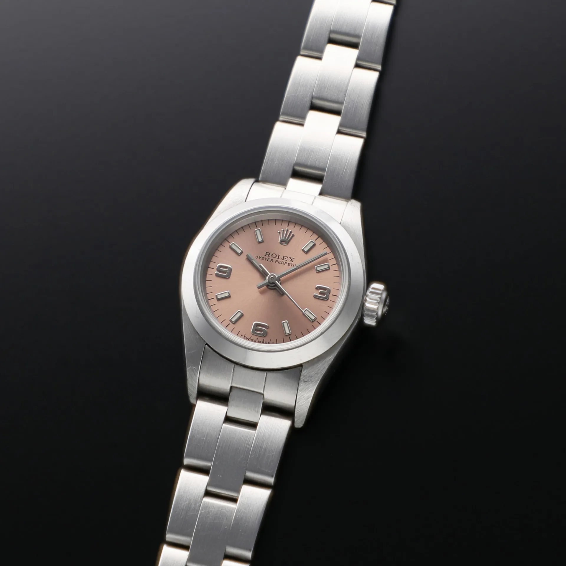 Rolex Oyster Perpetual 67180 26mm Stainless steel Salmon 1