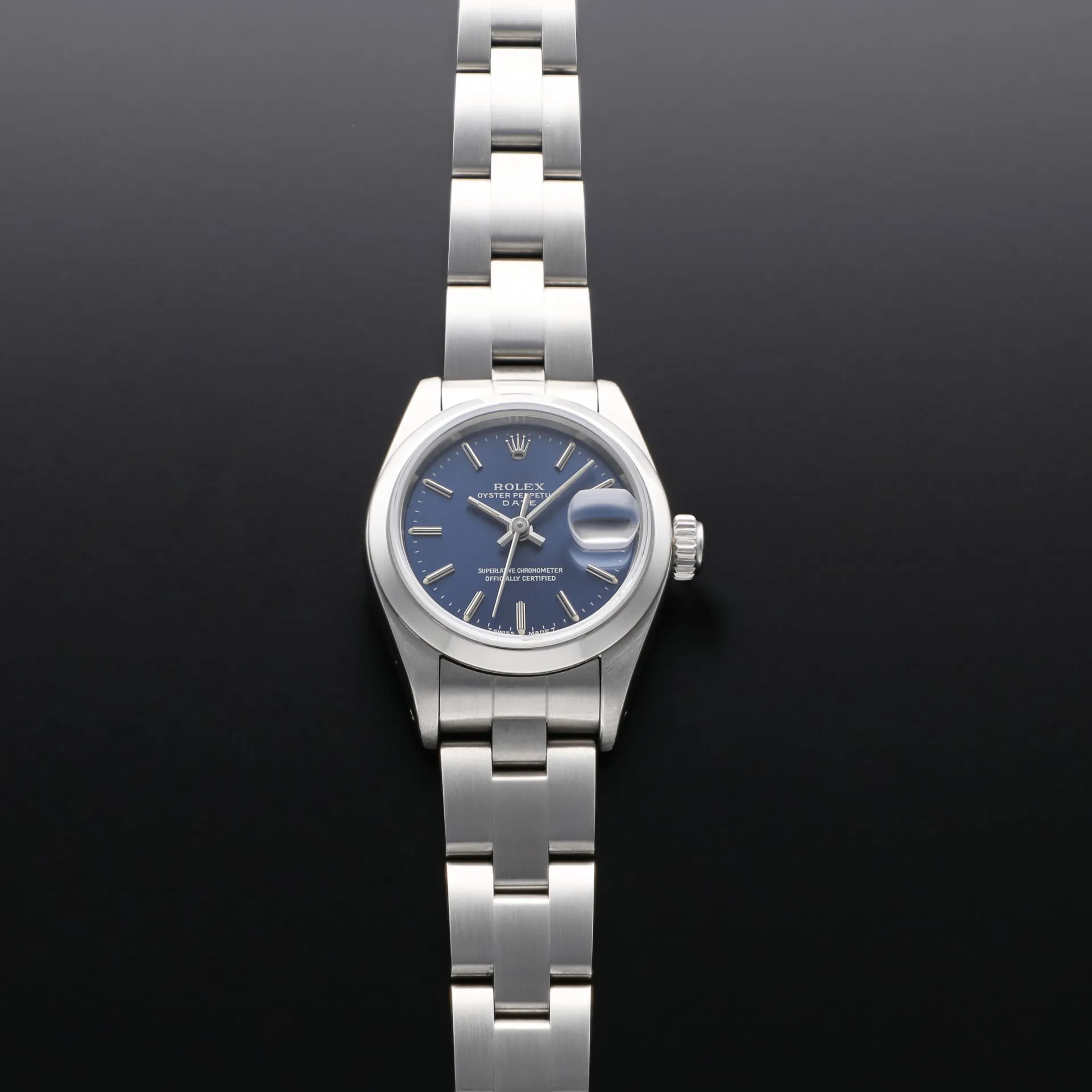 Rolex Oyster Perpetual 69160 26mm Stainless steel Blue