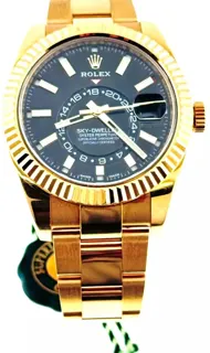 Rolex Sky-Dweller 326938-0004 Yellow gold Black