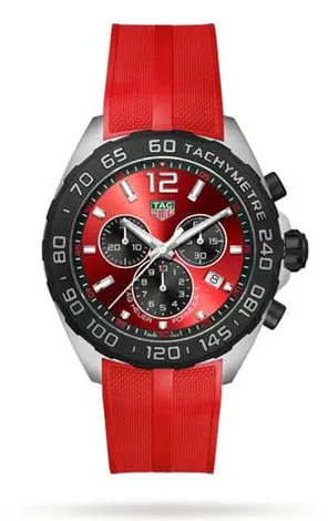 TAG Heuer Formula 1 CAZ101AN.FT8055 43mm Stainless steel Red