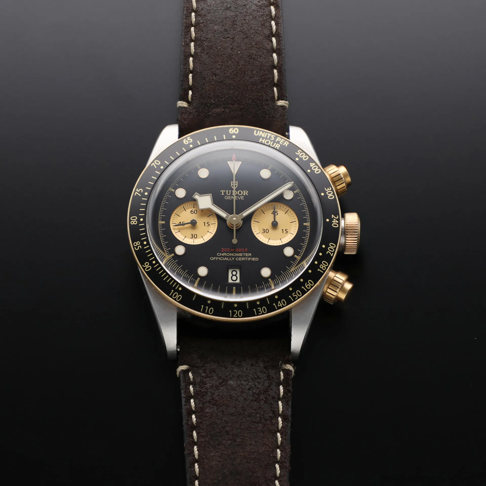 Tudor Black Bay Chrono S&G M79363N-0001 41mm Yellow gold and Stainless steel Black