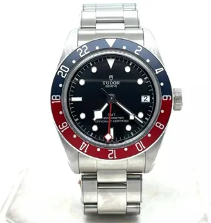 Tudor Heritage Black Bay GMT 41mm Stainless steel Black