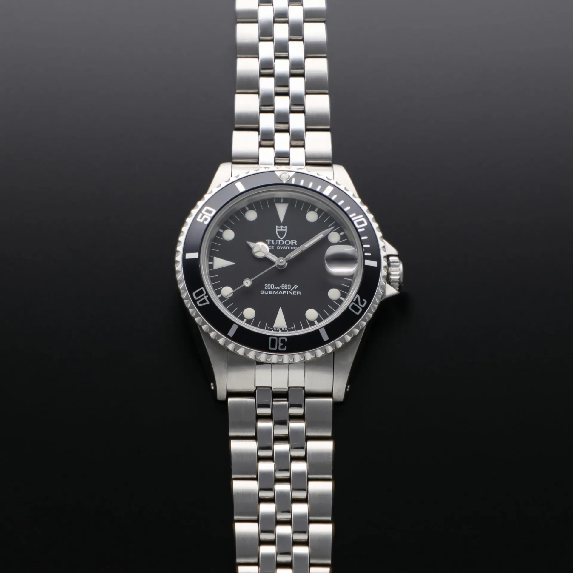 Tudor Prince Date 75090 36mm Stainless steel Black