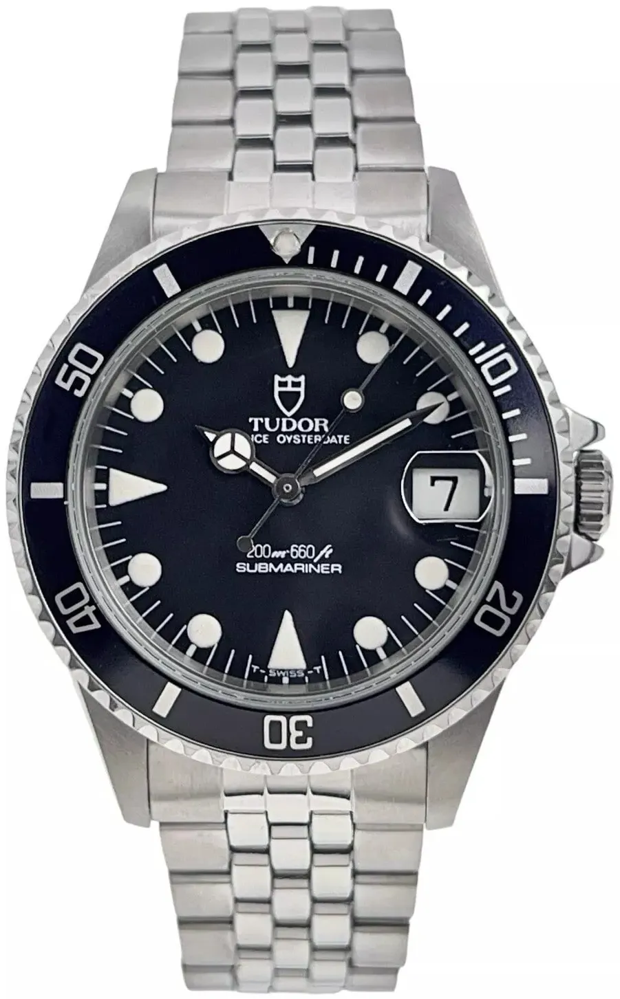 Tudor Prince Date 75090 36mm Stainless steel Black