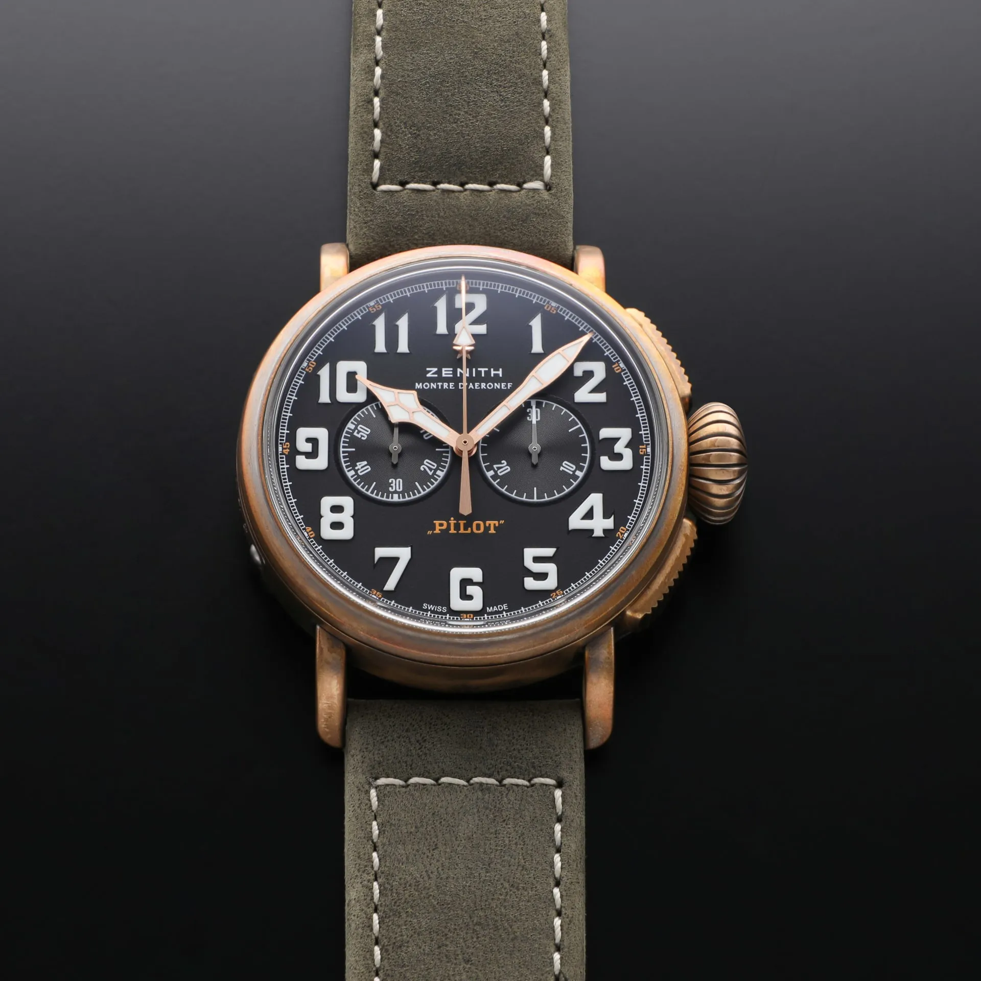 Zenith Pilot 29.2430.4069/21.C800 45mm Bronze and Titanium Black