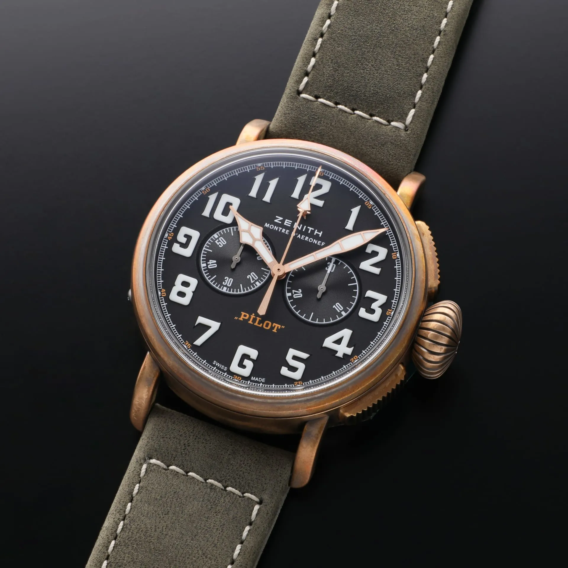 Zenith Pilot 29.2430.4069/21.C800 45mm Bronze and Titanium Black 1