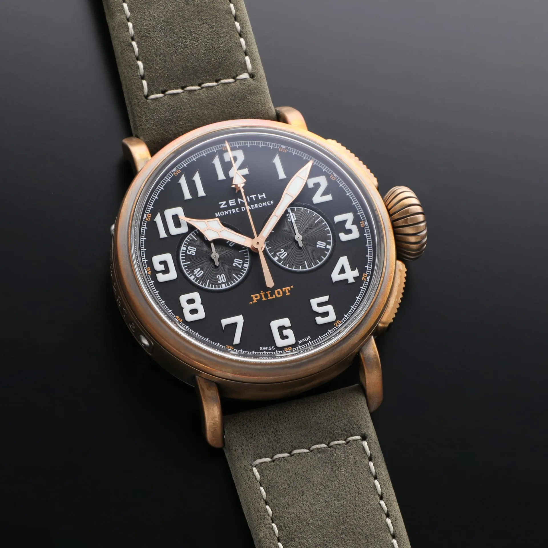 Zenith Pilot 29.2430.4069/21.C800 45mm Bronze and Titanium Black 2