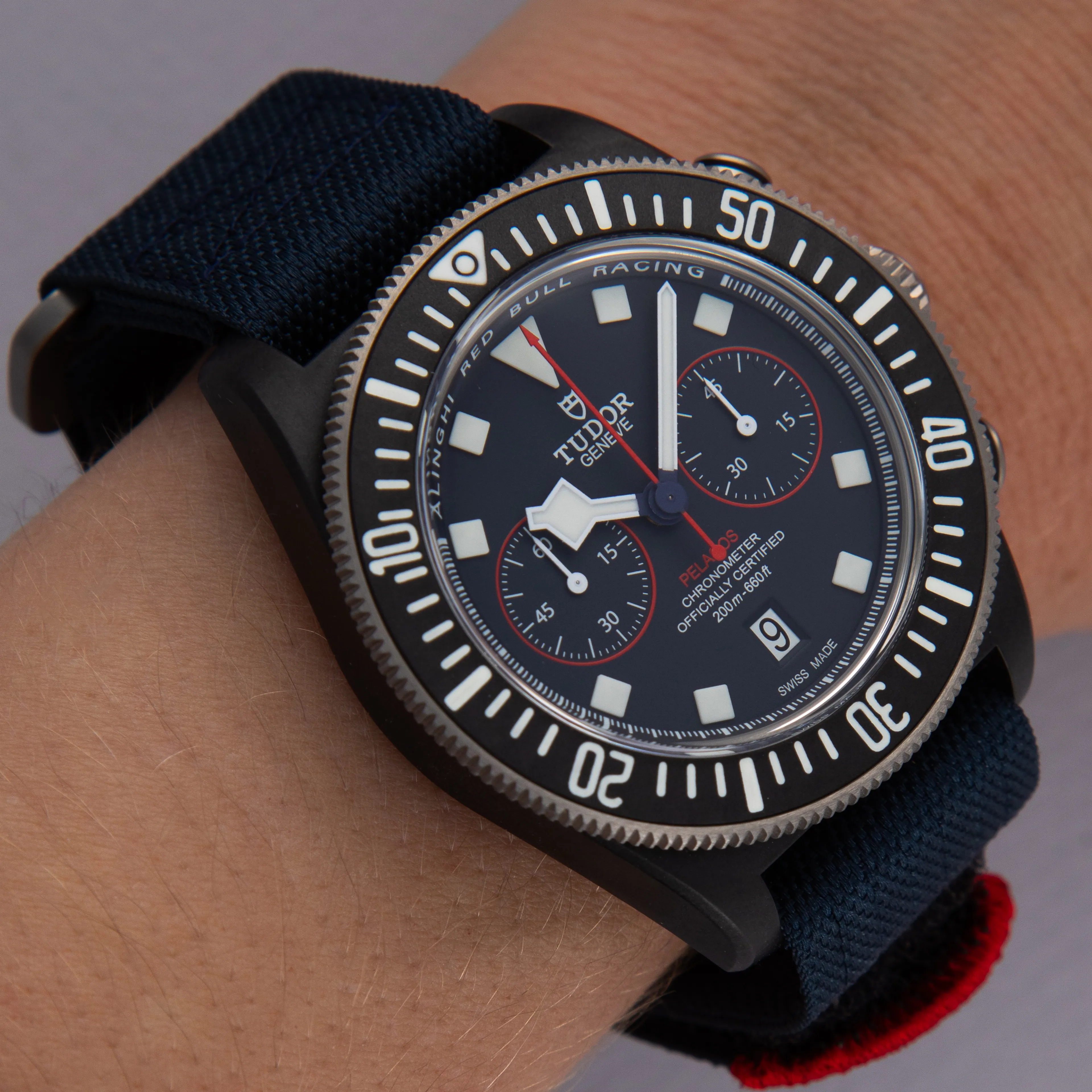 Tudor Pelagos FXD Alinghi Redbull Racing 25807KN-0001 43mm Carbon fiber Blue 18