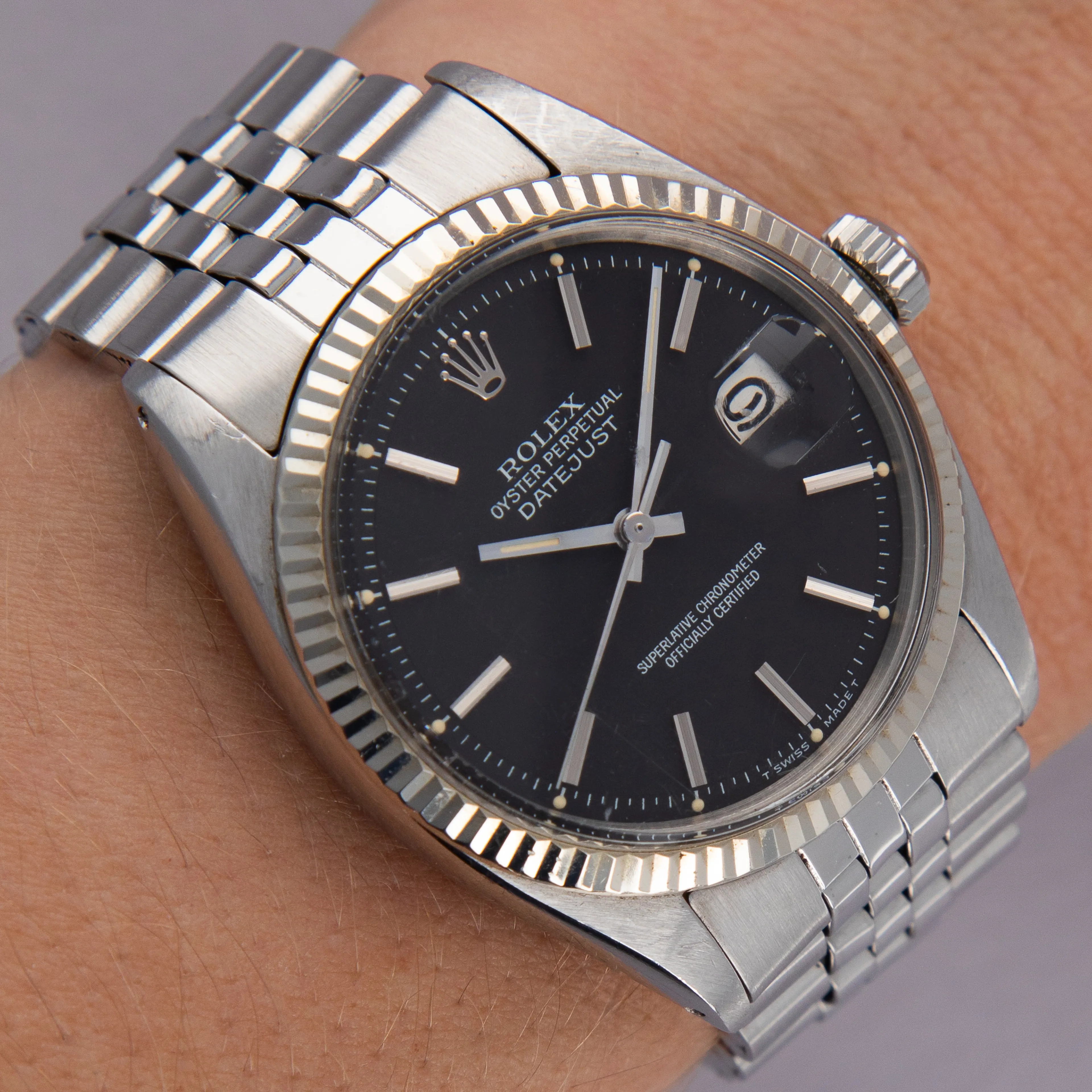 Rolex Datejust 1601 36mm Stainless steel Black 16