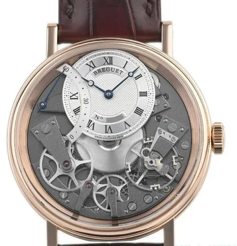 Breguet Tradition 7097BR/G1/9WU 40mm Rose gold Silver