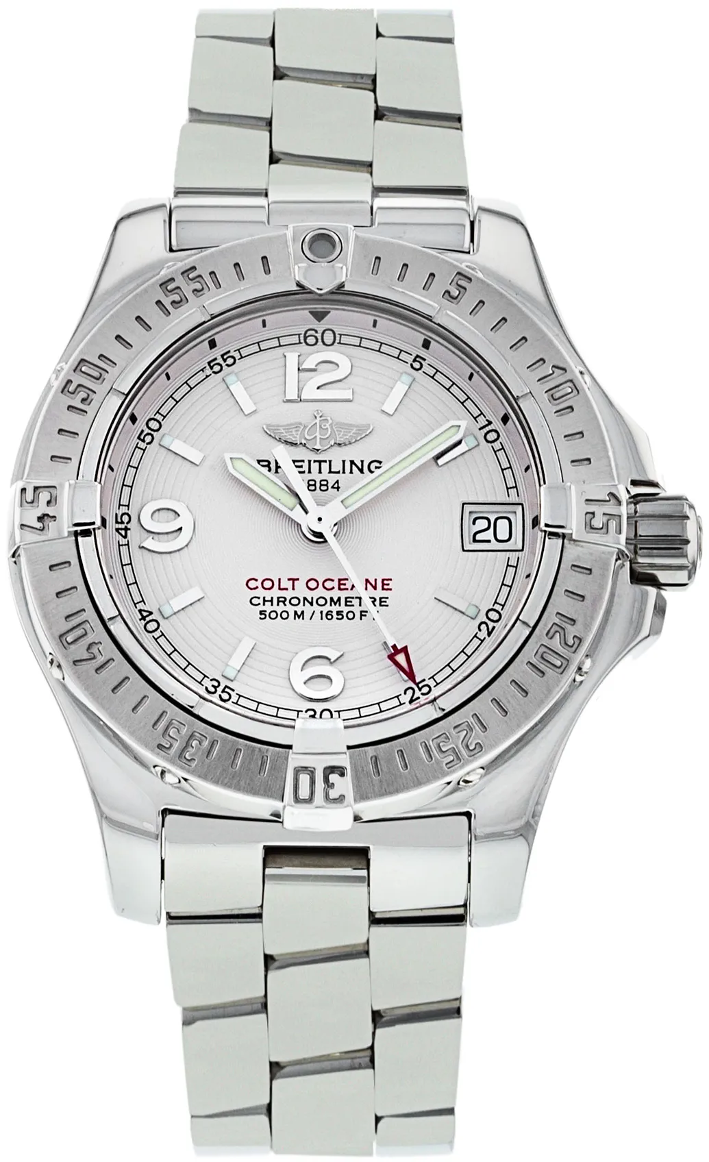 Breitling Colt A77380 33mm Stainless steel Silver Quarter Arabic