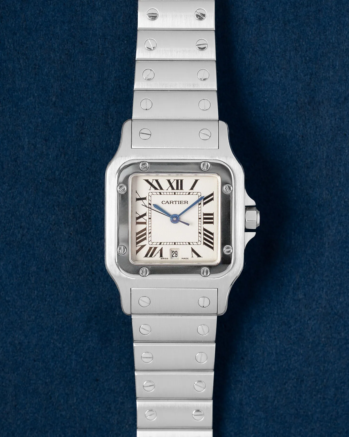 Cartier Santos Galbée 1564 41mm Stainless steel White