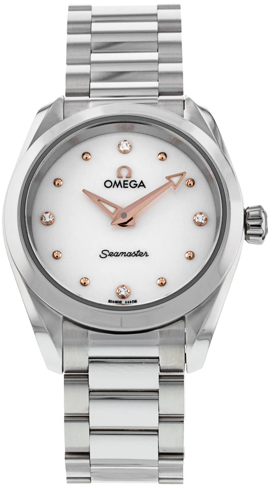 Omega Aqua Terra 220.10.28.60.54.001 28mm Stainless steel White