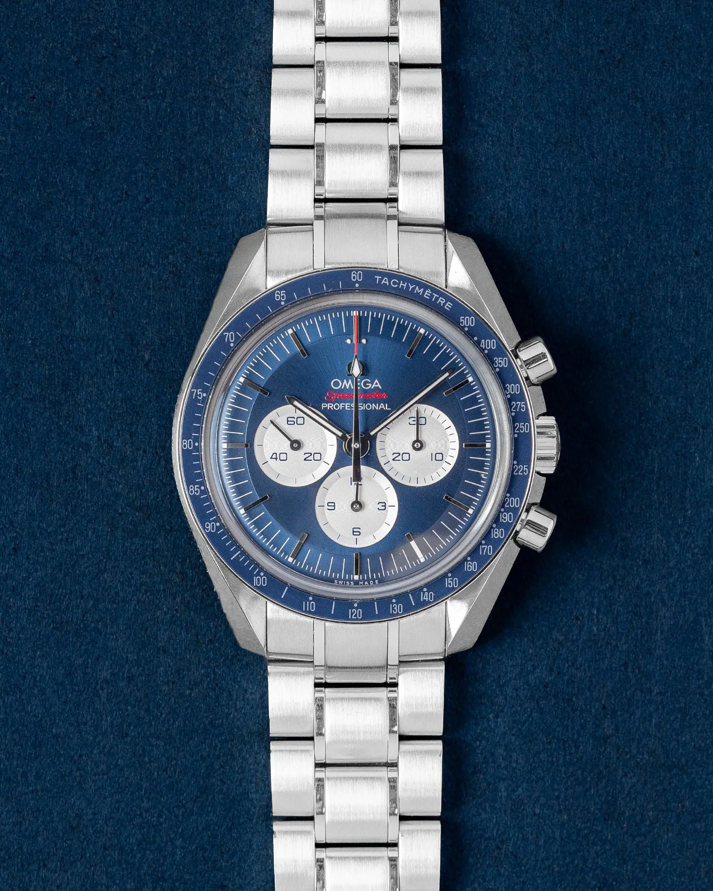 Omega Speedmaster Moonwatch 522.30.42.30.03.001 42mm Stainless steel Blue