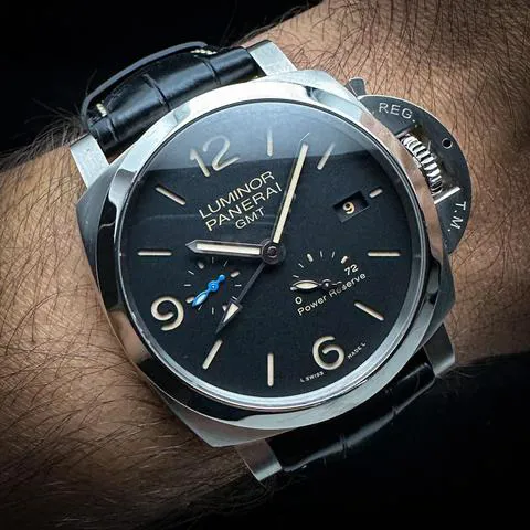 Panerai Luminor 1950 3 Days GMT Power  PAM 01321 44mm Stainless steel Black